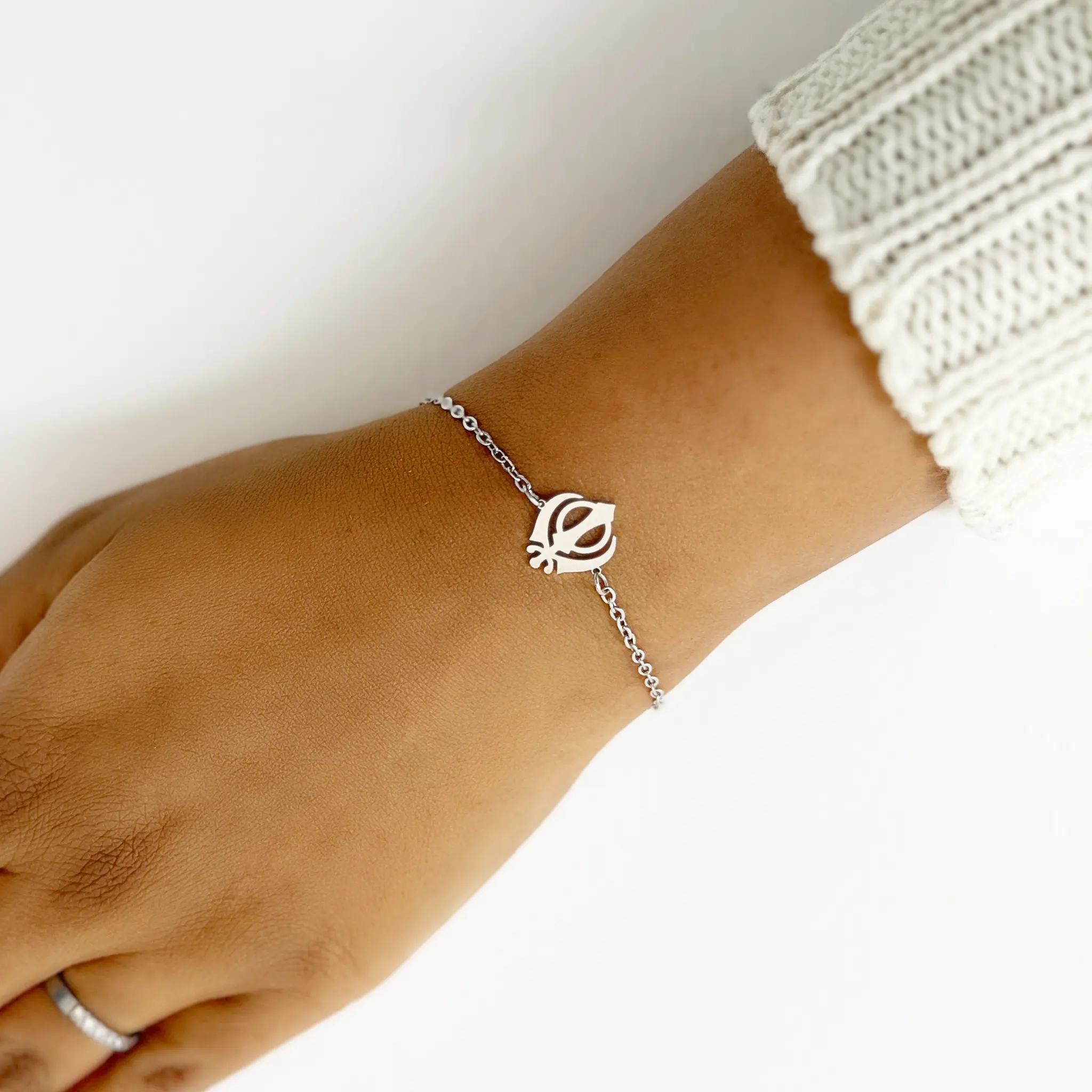 Bracelet Khanda Silver Person