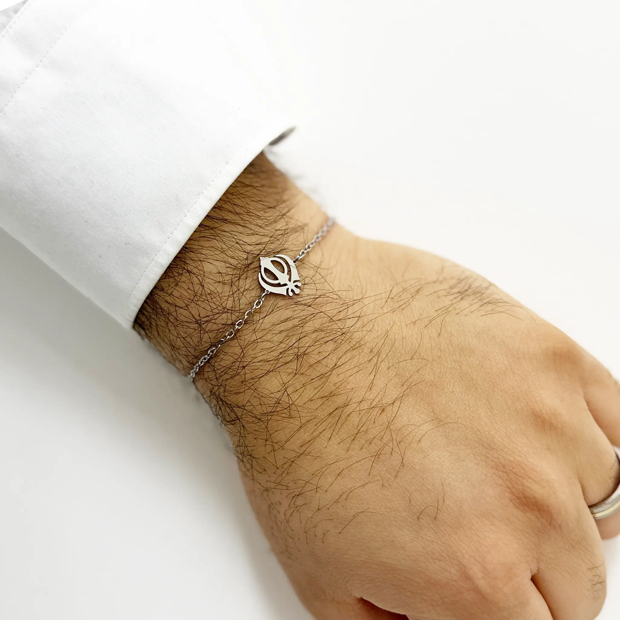 Bracelet Khanda Silver Person2