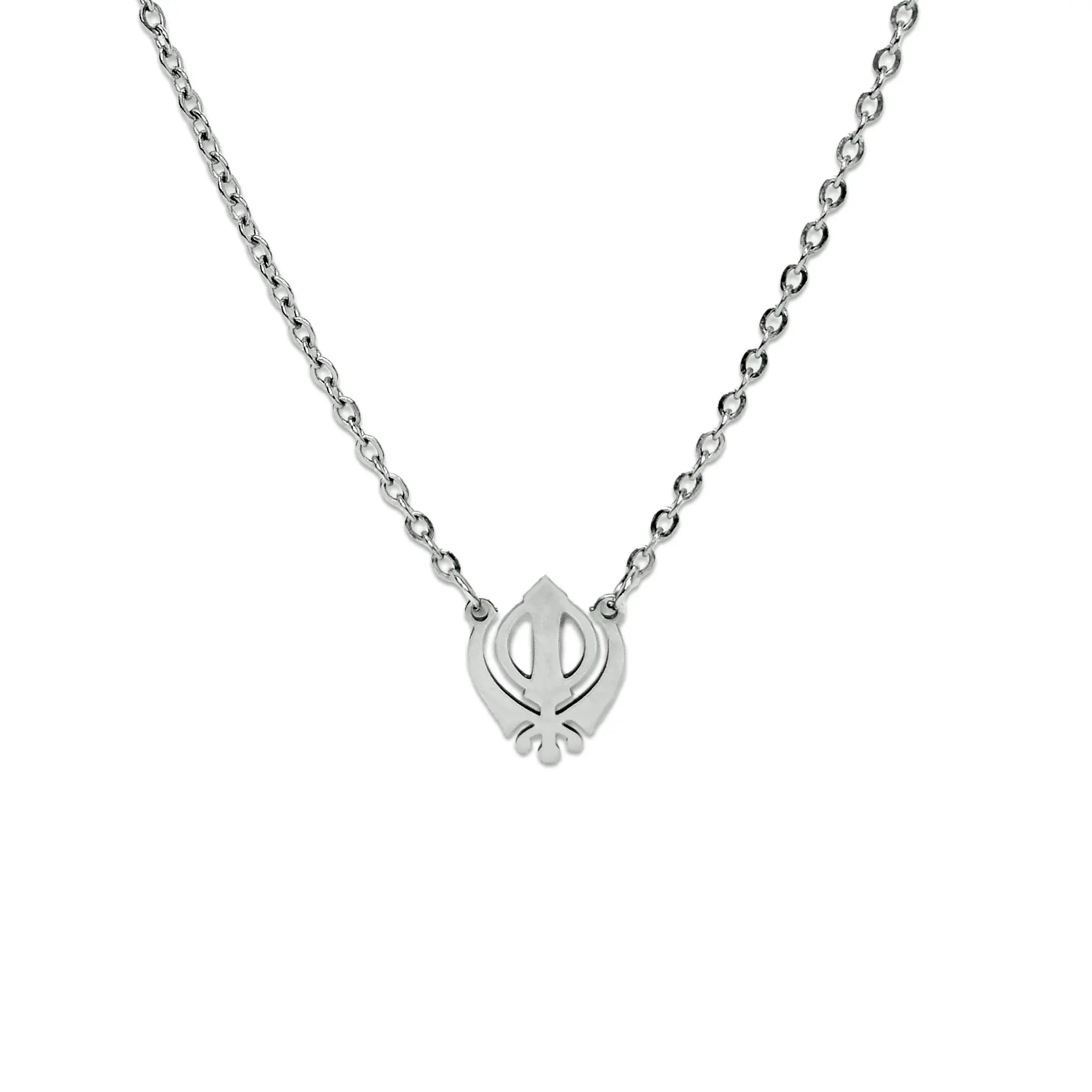 Chain Khanda silver display 1
