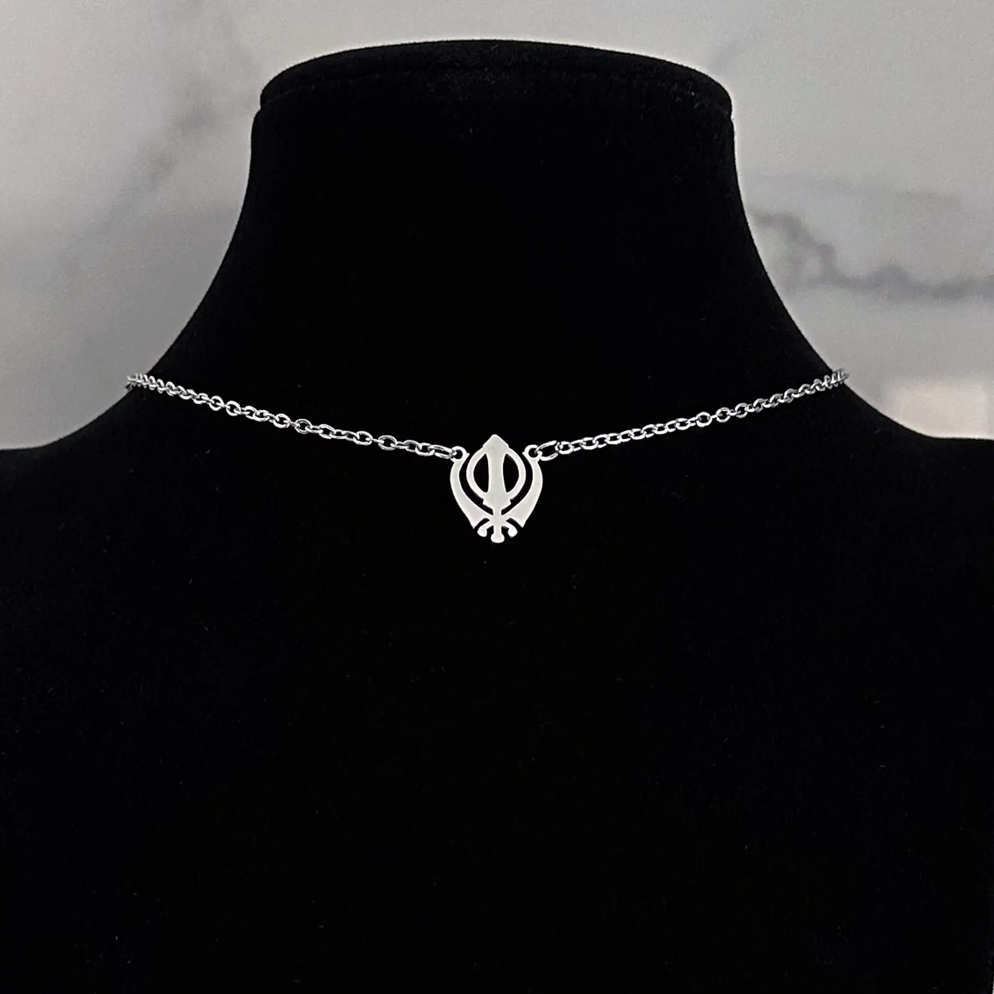 Chain Khanda silver zoomed