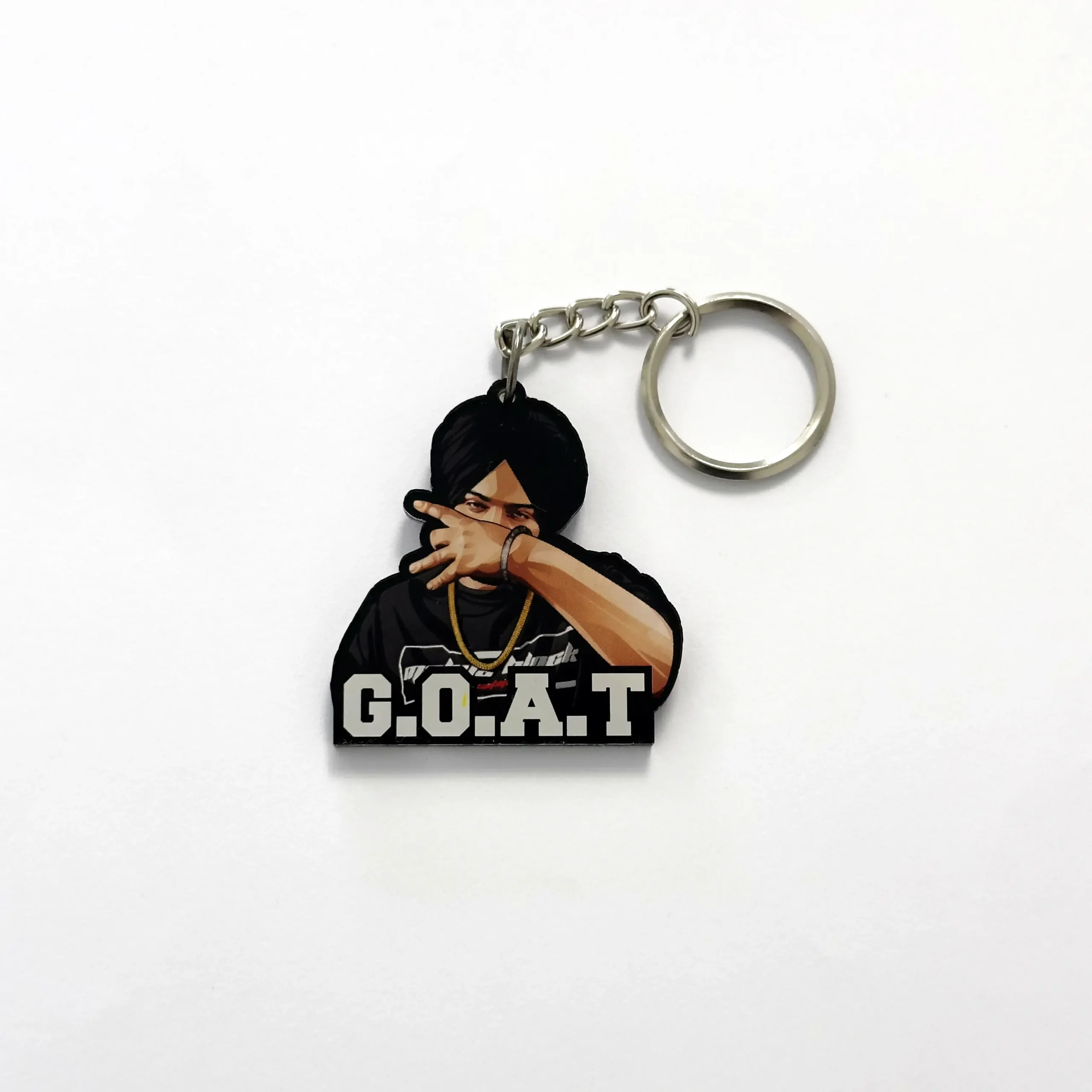 Key chain Sidhu Moose Wala Goat scaled